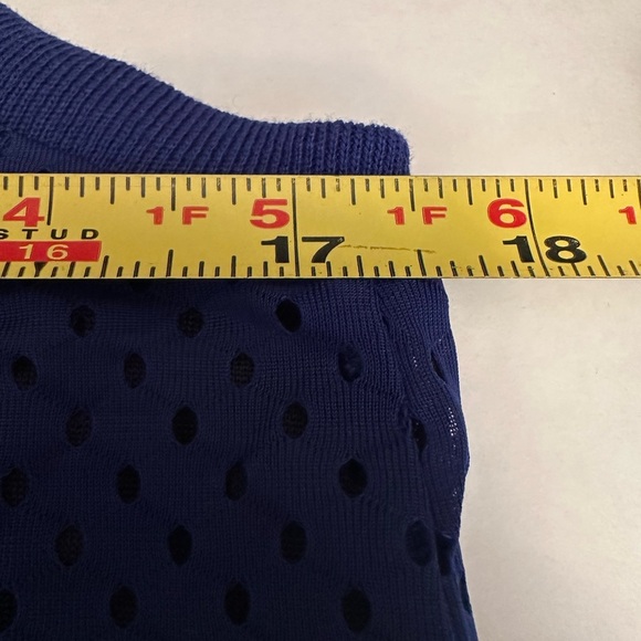 Nike Women’s Mesh Racerback GYM Tank Top Shirt Sport 726108-455 Blue Size M - Picture 8 of 9